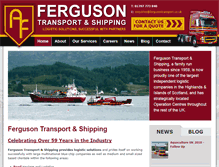 Tablet Screenshot of fergusontransport.co.uk